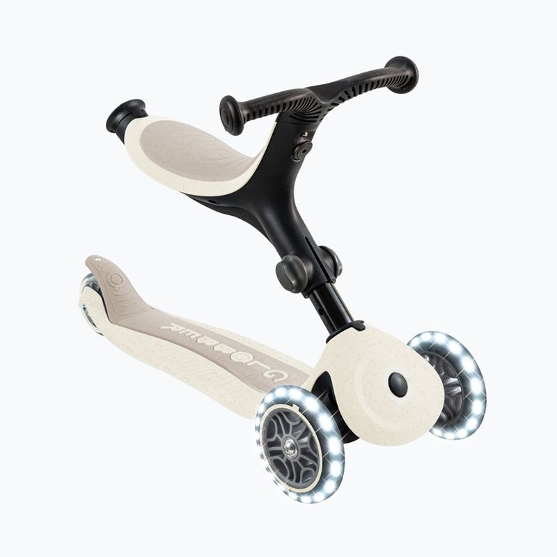 Vaikiškas triratis paspirtukas Globber Go.Up Active Ecologic Lights coconut 4