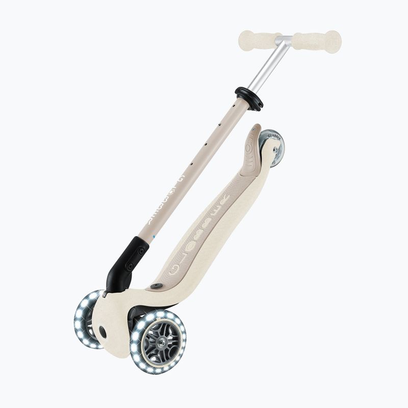 Vaikiškas triratis paspirtukas Globber Go.Up Active Ecologic Lights coconut 14