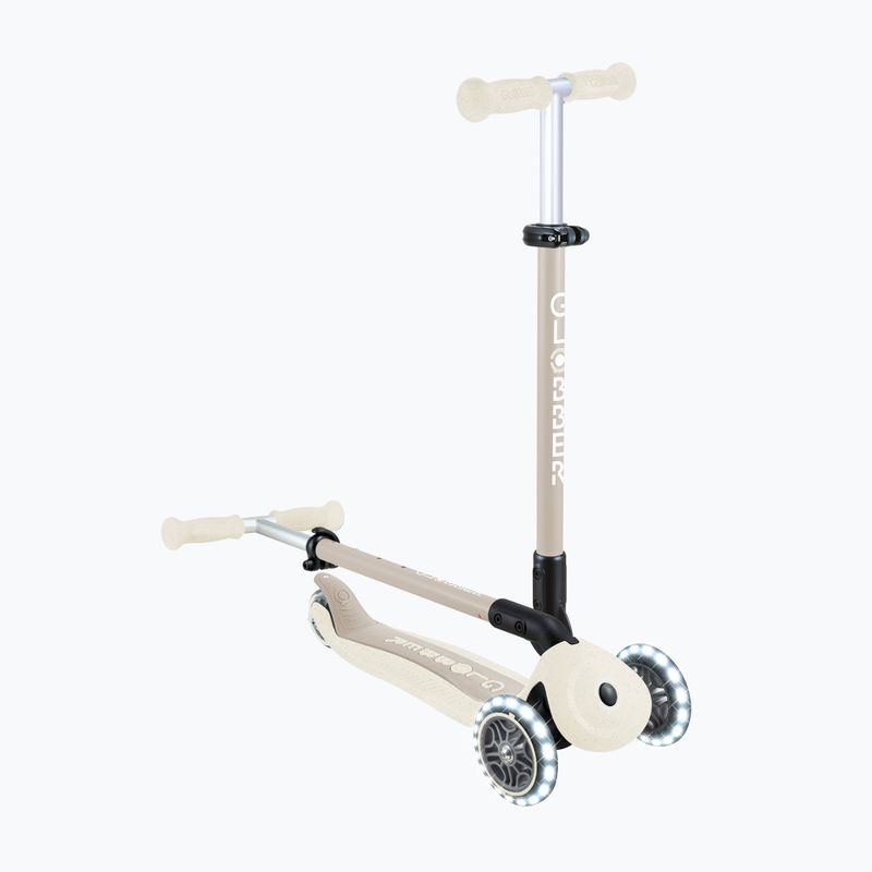 Vaikiškas triratis paspirtukas Globber Go.Up Active Ecologic Lights coconut 15