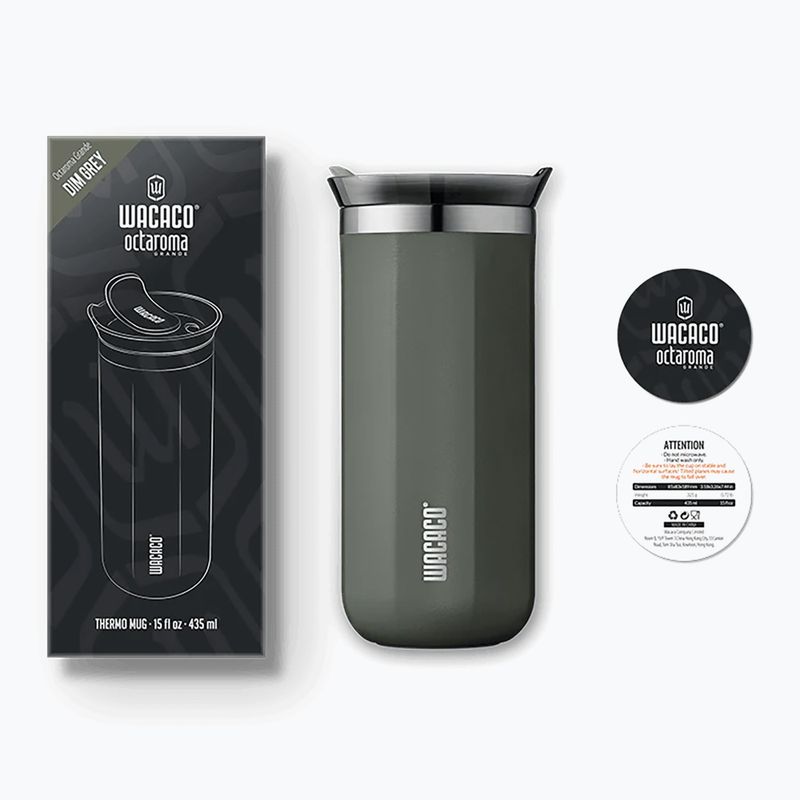 Terminis puodukas WACACO Octaroma Grande 435 ml dim grey 2