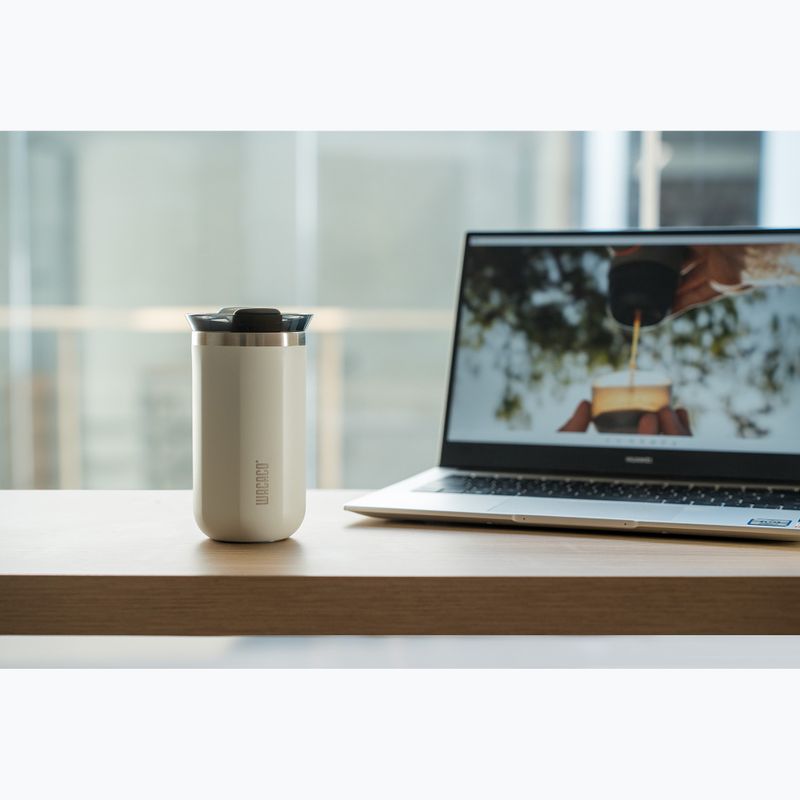 Termo puodelis WACACO Octaroma Lungo 300 ml ceramic white 3