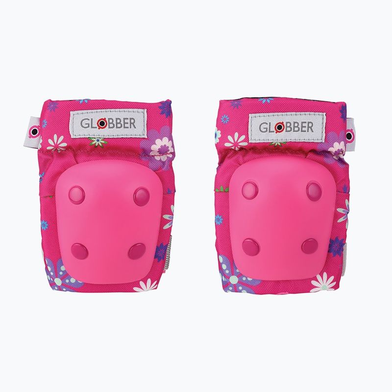 Vaikiškas apsaugų rinkinys Globber Toddler deep pink/flowers 4