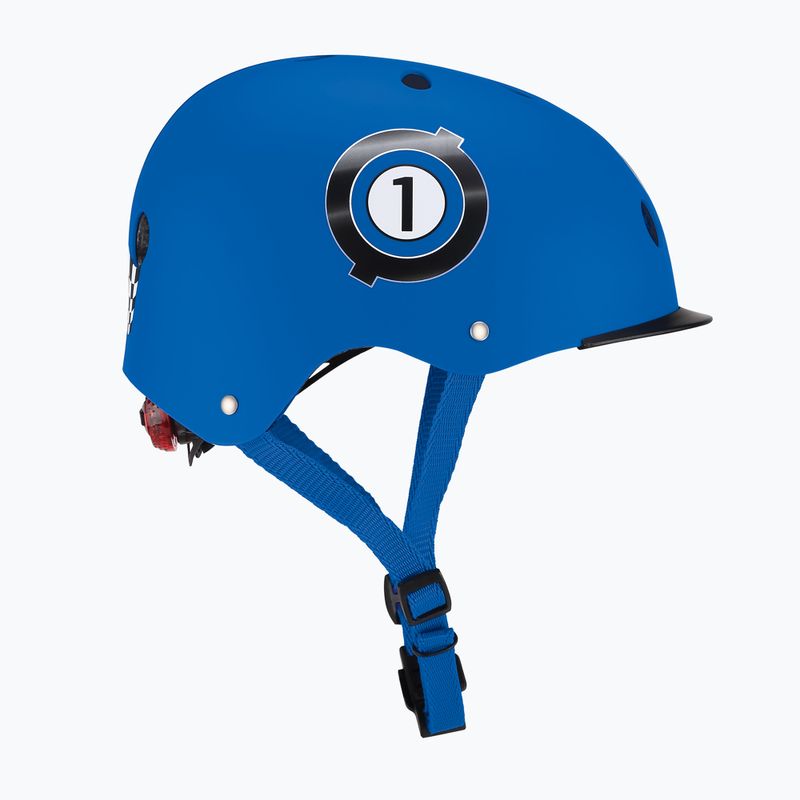 Vaikiškas šalmas Globber Elite Lights navy blue racing 2