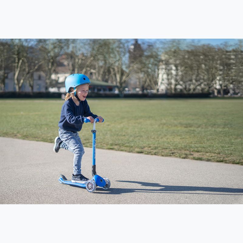 Vaikiškas šalmas Globber Elite Lights navy blue racing 8