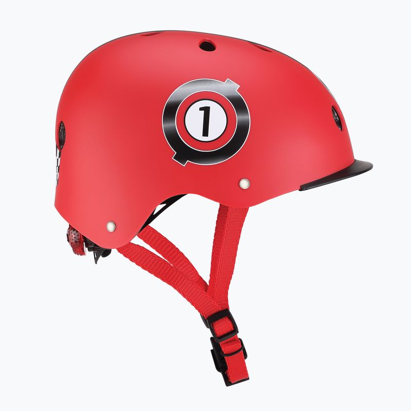 Vaikiškas šalmas Globber Elite Lights new red racing 2