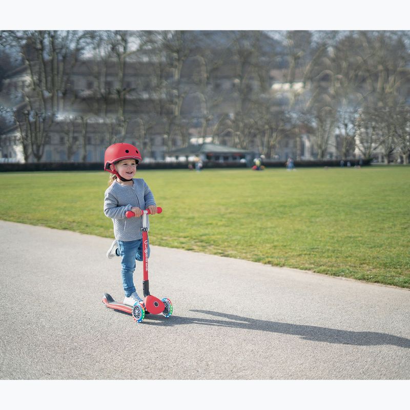 Vaikiškas šalmas Globber Elite Lights new red racing 10