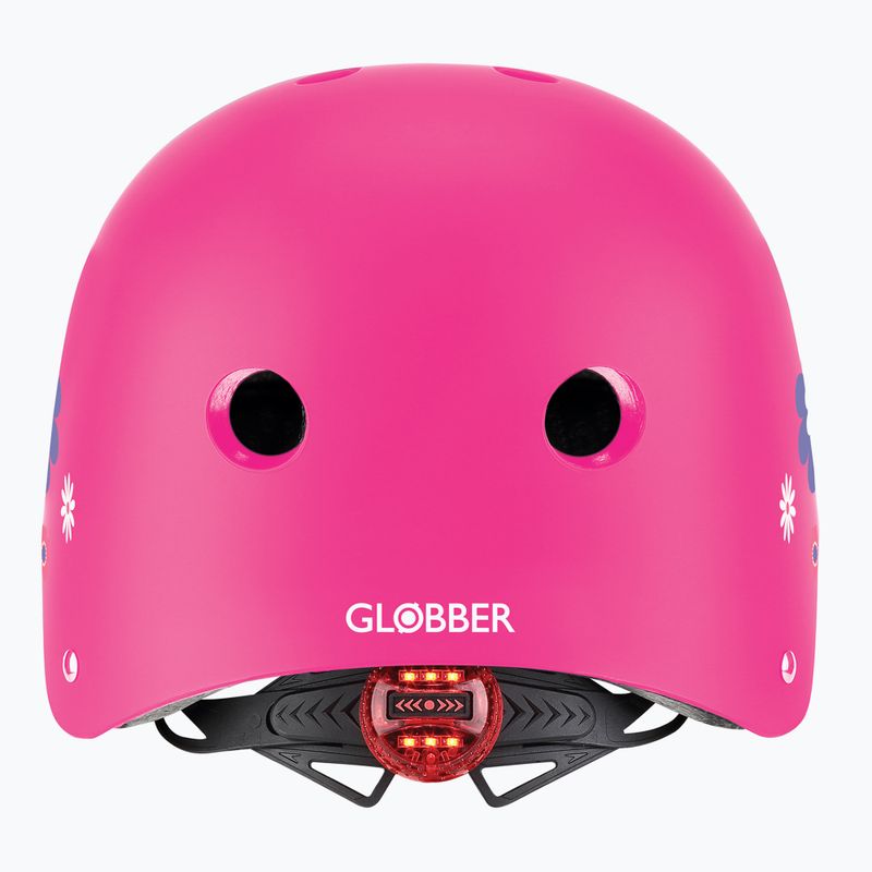 Vaikiškas šalmas Globber Primo Fantasy deep pink flower 3