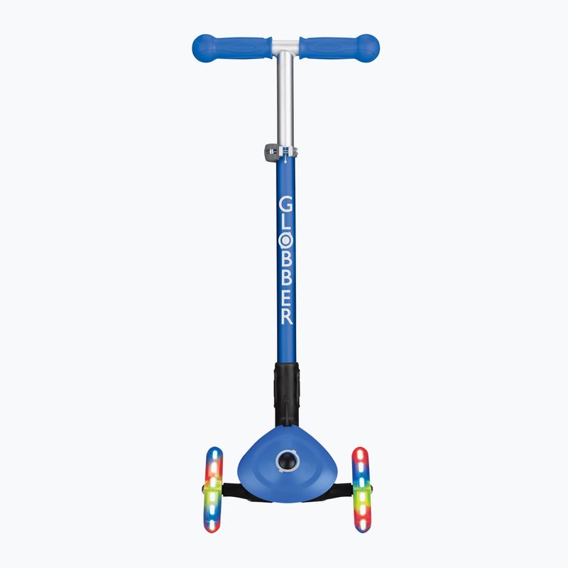 Vaikiškas triratis paspirtukas Globber Primo Foldable Lights navy blue 4
