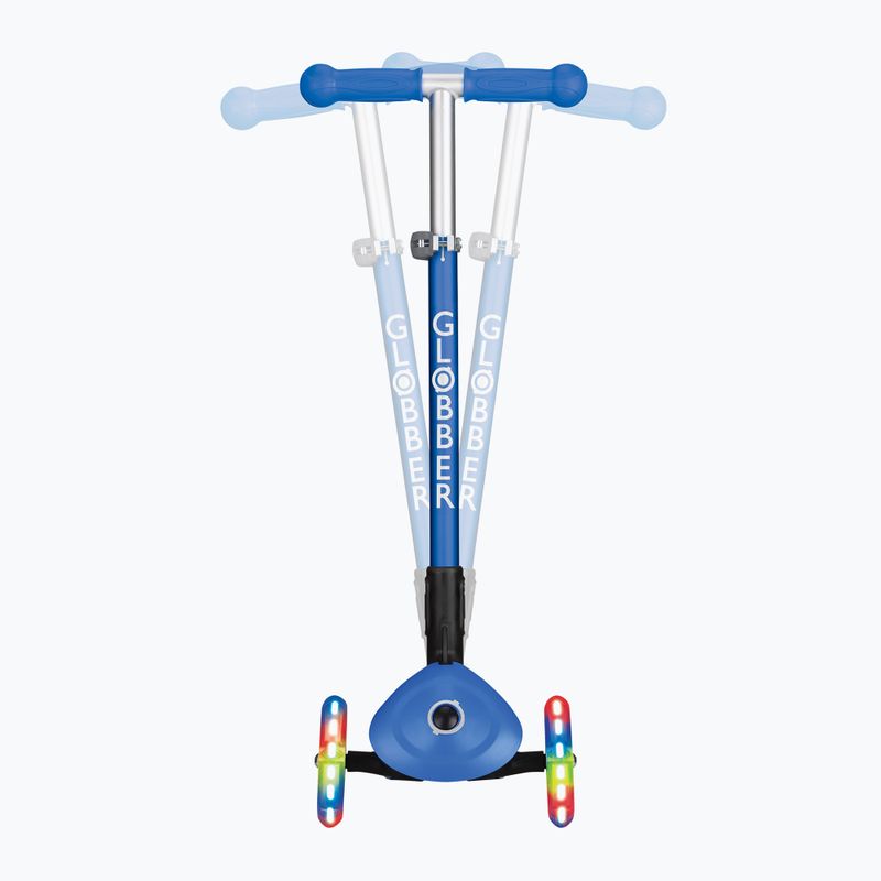 Vaikiškas triratis paspirtukas Globber Primo Foldable Lights navy blue 9