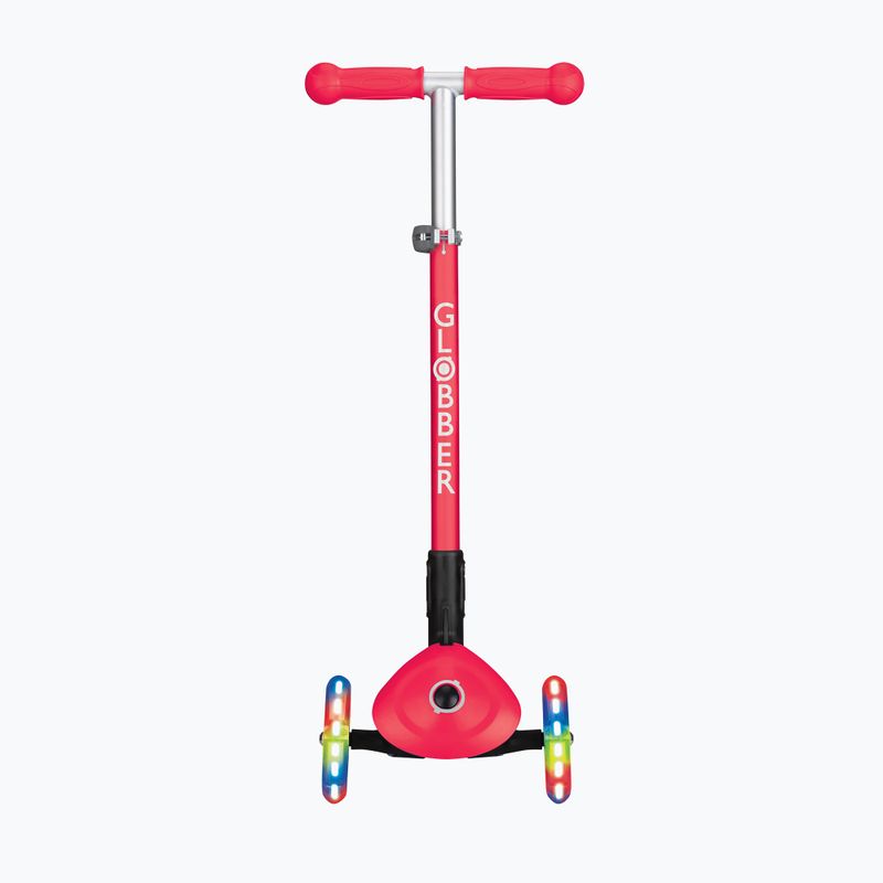 Vaikiškas triratis paspirtukas Globber Primo Foldable Lights red 4