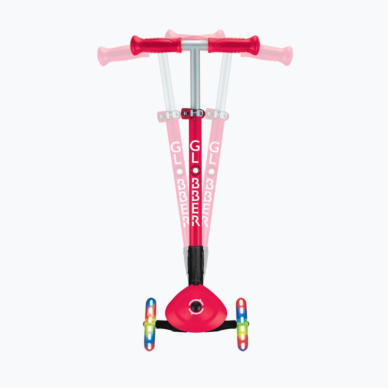 Vaikiškas triratis paspirtukas Globber Primo Foldable Lights red 9