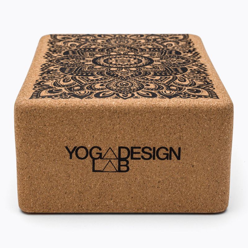 Yoga Design Lab kamštinis jogos kubas Brown BL-Cork-Mandala Black 2