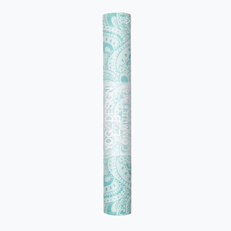 Yoga Design Lab kombinuotas jogos kelioninis kilimėlis 1,5 mm mėlynas Mandala Turquoise 8