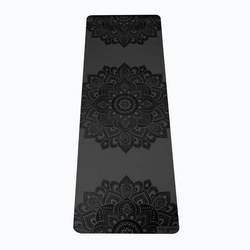 Yoga Design Lab Infinity jogos kilimėlis 5 mm juodas Mandala Charcoal