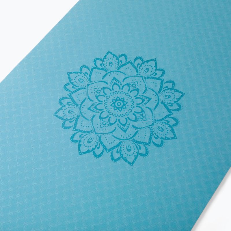 Yoga Design Lab Flow Pure 6 mm mėlynas Mandala Aqua jogos kilimėlis 4