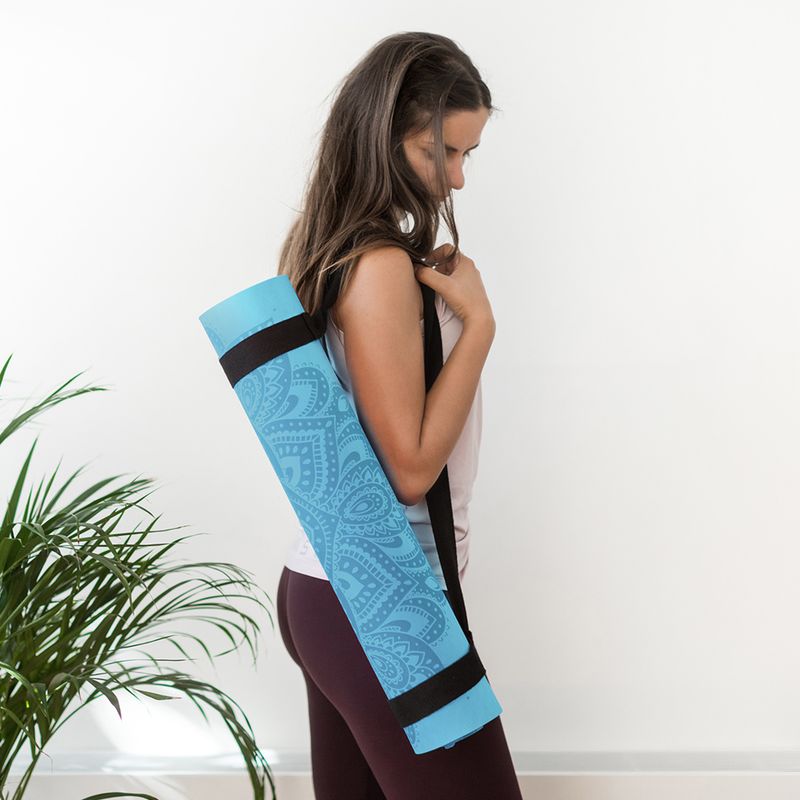 Yoga Design Lab Flow Pure 6 mm mėlynas Mandala Aqua jogos kilimėlis 9