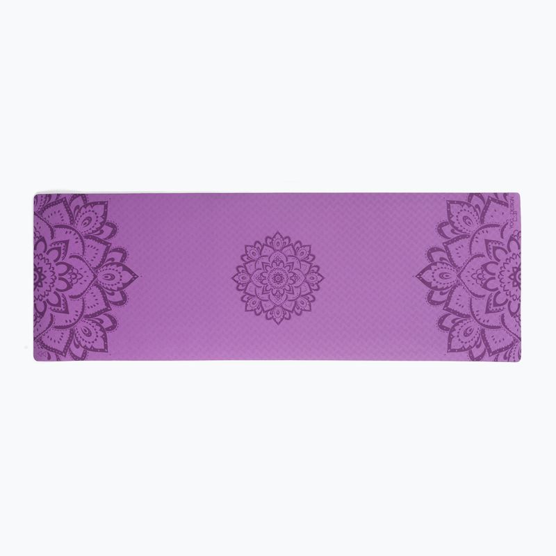 Jogos dizaino laboratorija Flow Pure 6 mm violetinės spalvos Mandala Lavender jogos kilimėlis 2