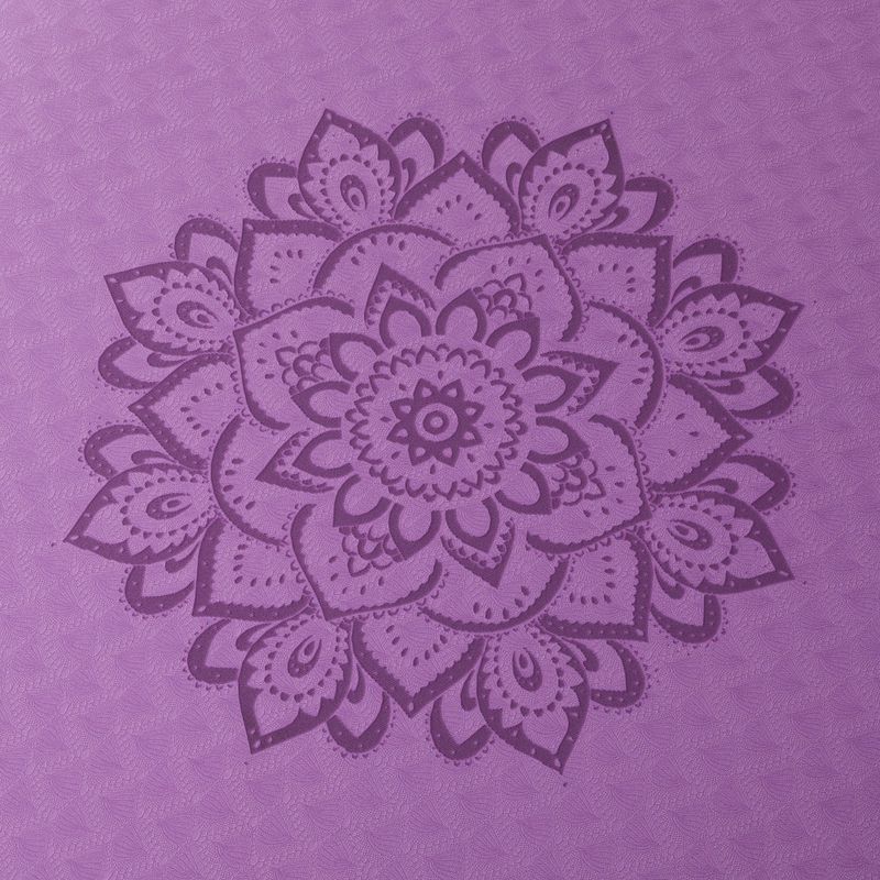 Jogos dizaino laboratorija Flow Pure 6 mm violetinės spalvos Mandala Lavender jogos kilimėlis 4