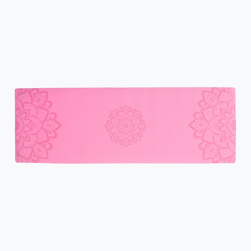 Jogos dizaino laboratorija Flow Pure 6 mm rožinis Mandala Rose jogos kilimėlis 2