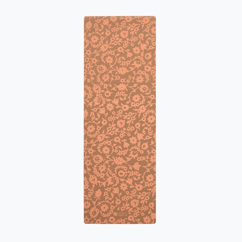 "Yoga Design Lab Cork" 5,5 mm gėlių batikos jogos kilimėlis