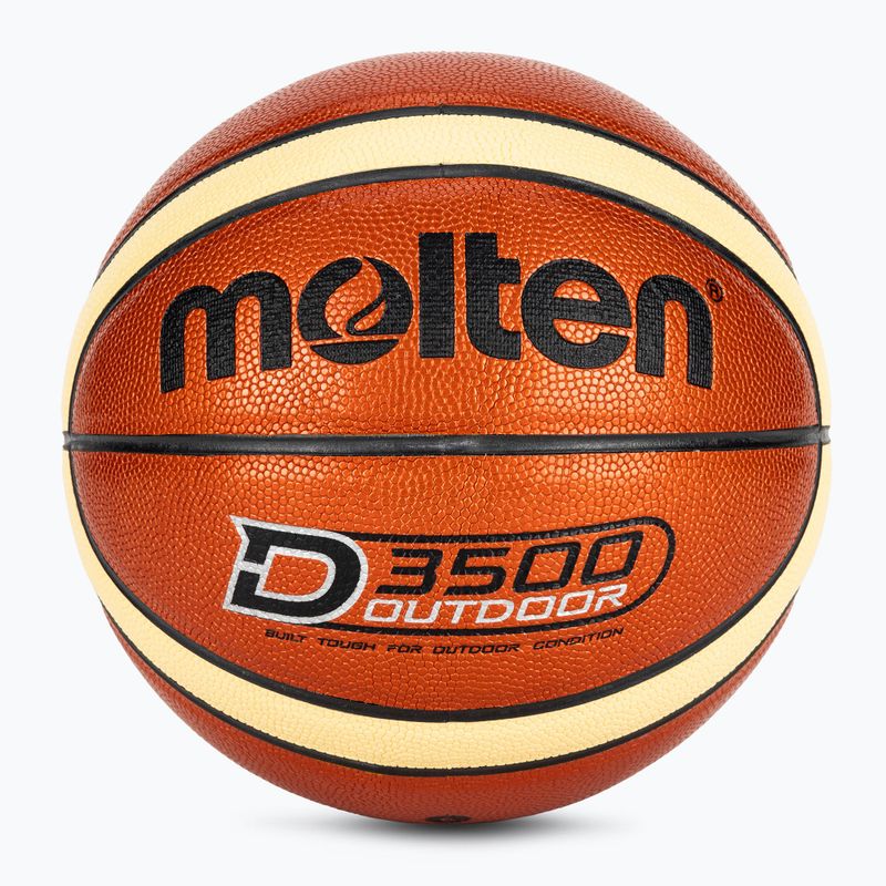 Krepšinio kamuolys Molten B6D3500 orange/ivory dydis 6