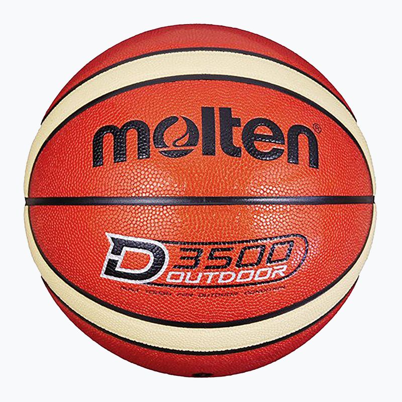 Krepšinio kamuolys Molten B6D3500 orange/ivory dydis 6 4