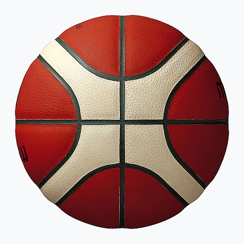 Krepšinio kamuolys Molten B7G5000 FIBA brown dydis 7 6