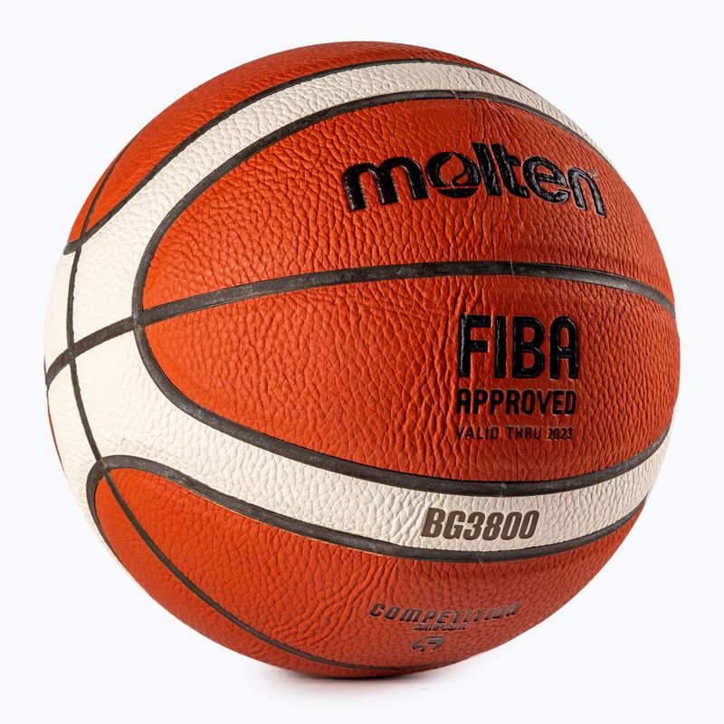 Molten krepšinio B7G3800 FIBA oranžinis dydis 7 2