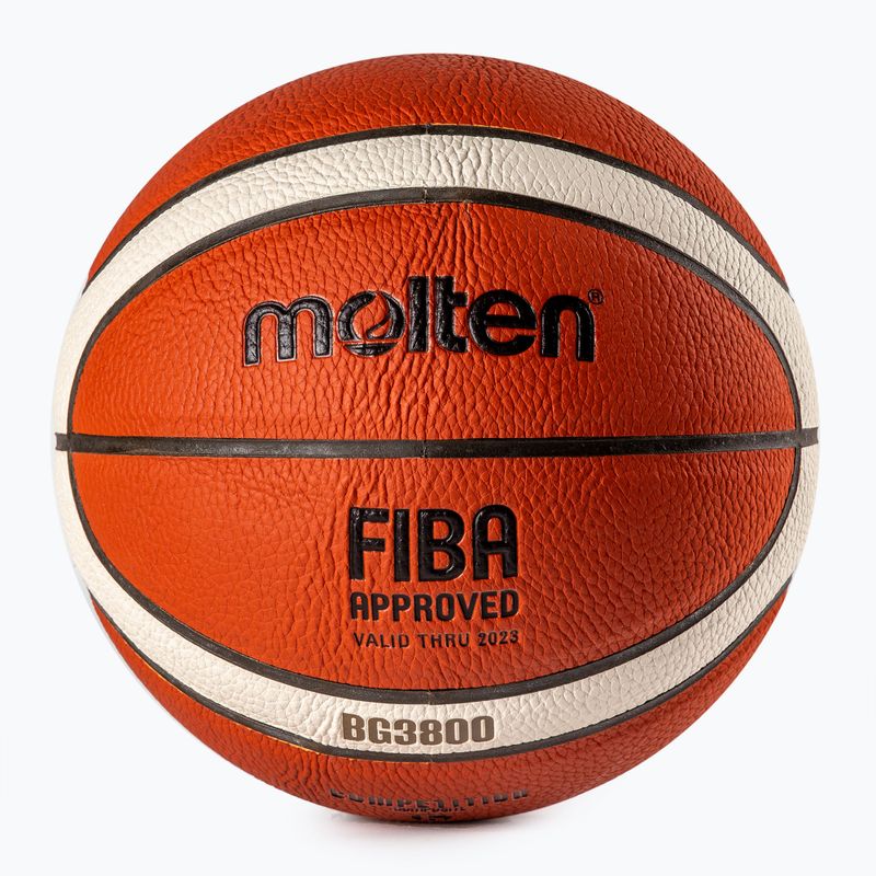 Molten basketball B6G3800 FIBA oranžinis dydis 6 2