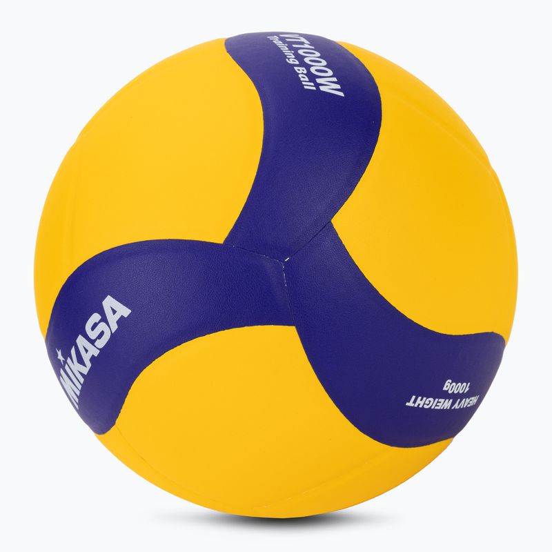 "Mikasa VT1000W" geltonos/mėlynos spalvos tinklinio kamuolys 5 dydžio 2