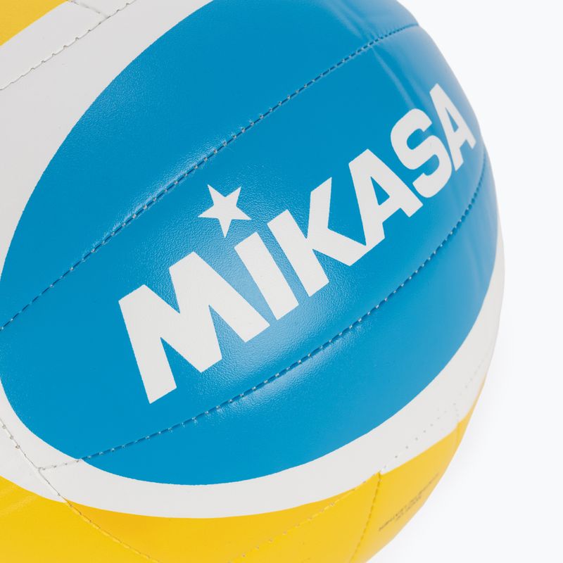 Paplūdimio tinklinio kamuolys Mikasa BBV543C-VXB-YSB-5 yellow/blue dydis 5 3