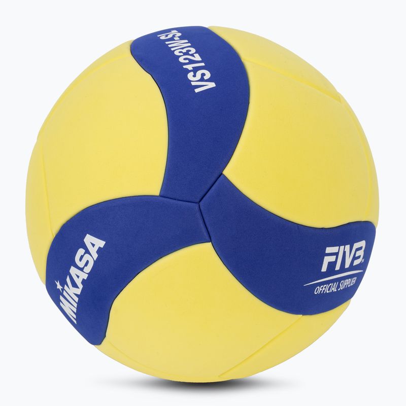 Mikasa tinklinio kamuolys VS123W SL geltonas/mėlynas 5 dydžio 2
