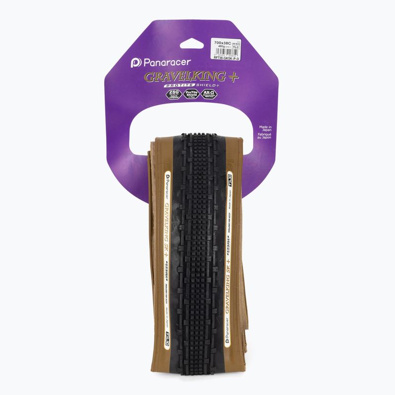 Dviračio padanga Panaracer GravelKing SK+ 700 x 35'' juoda/ruda 2