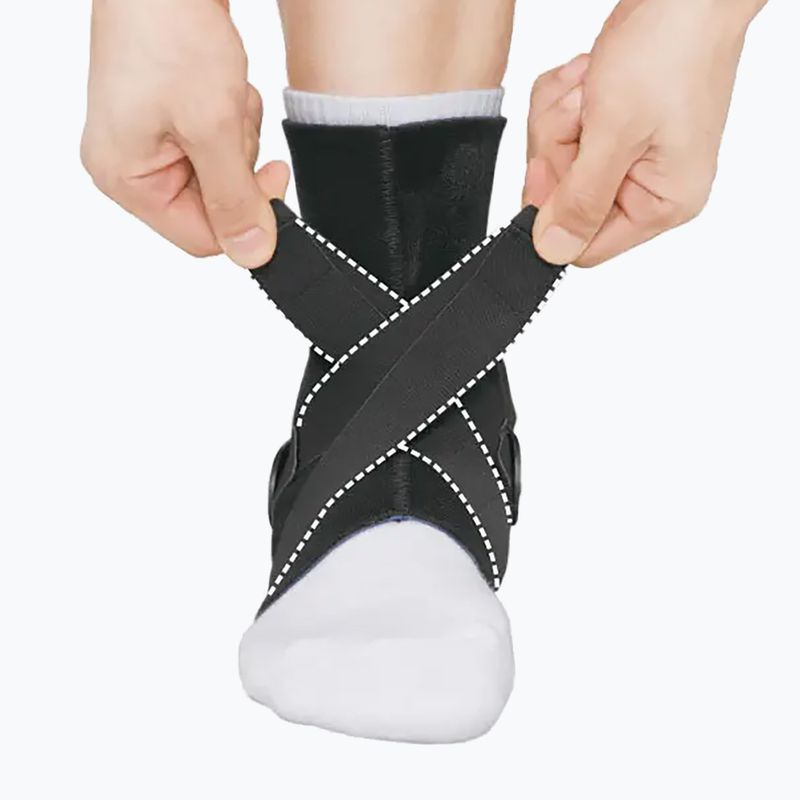 Dešiniosios kulkšnies stabilizatorius Zamst A2-DX Ankle Right juodas 5