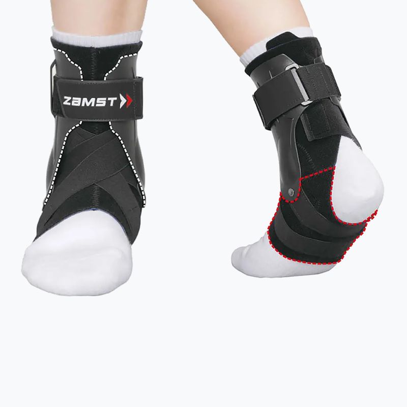 Dešiniosios kulkšnies stabilizatorius Zamst A2-DX Ankle Right juodas 6