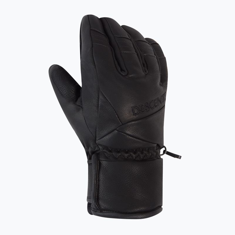 Vyriškos slidinėjimo pirštinės Descente 5 Finger Leather black