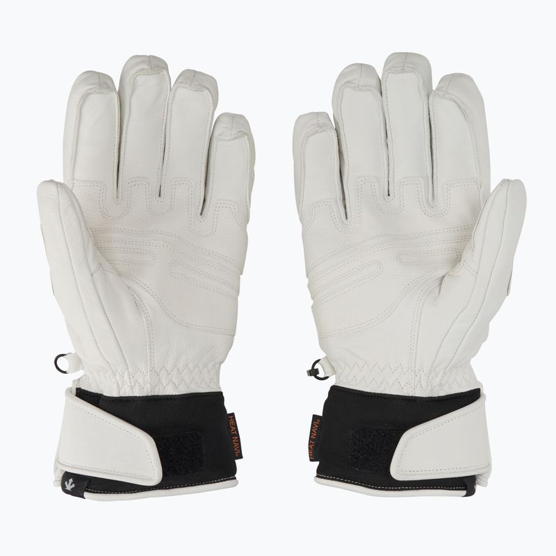 Vyriškos slidinėjimo pirštinės Descente 5 Finger Leather white 3