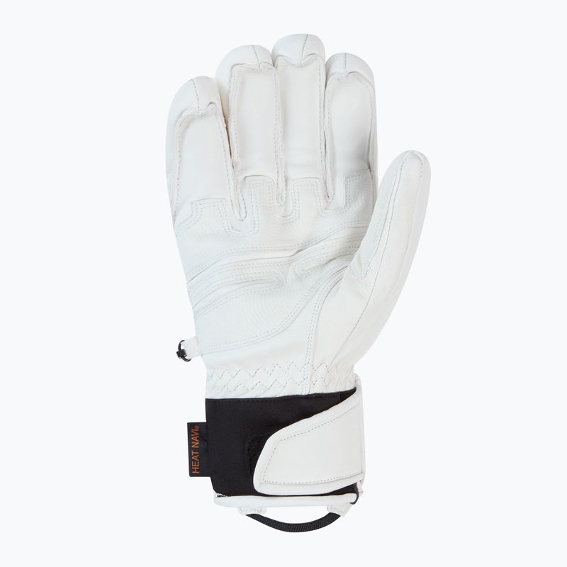 Vyriškos slidinėjimo pirštinės Descente 5 Finger Leather white 2