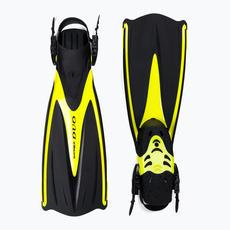 TUSA Imprex Duo nardymo pelekai juodai geltoni SF-0102 2