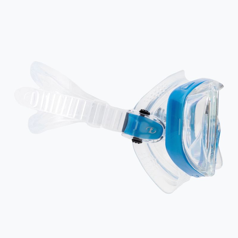 TUSA Tri-Quest Fd nardymo kaukė mėlyna ir skaidri M-3001 3