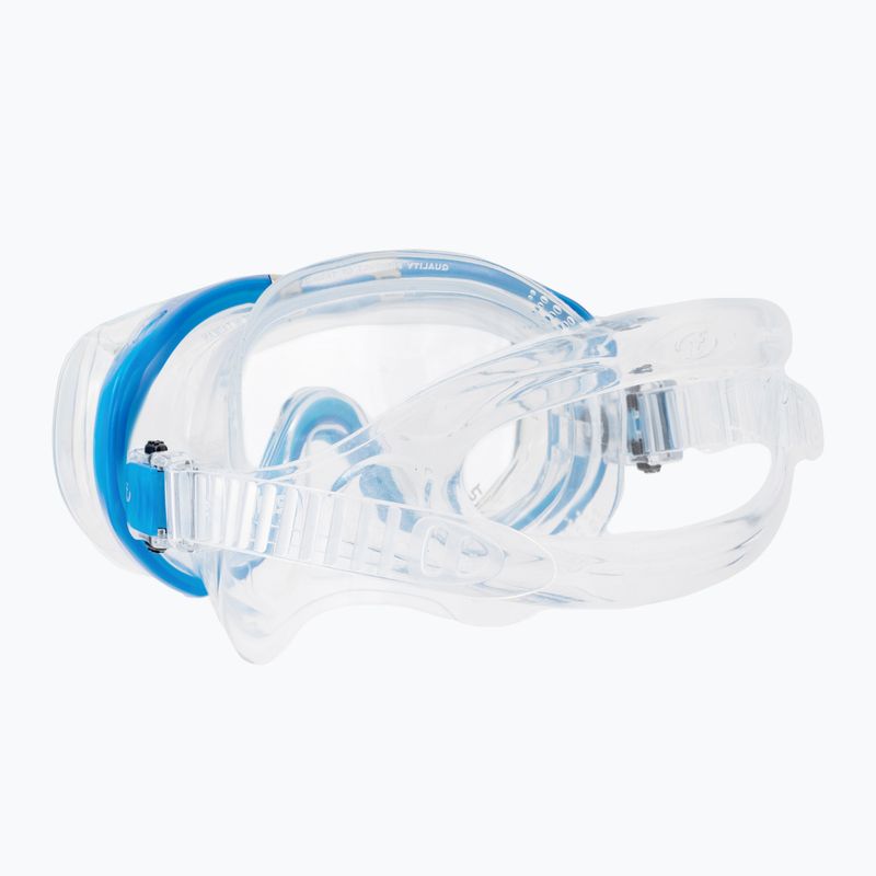 TUSA Tri-Quest Fd nardymo kaukė mėlyna ir skaidri M-3001 4