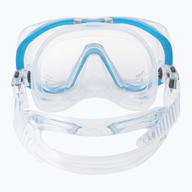 TUSA Tri-Quest Fd nardymo kaukė mėlyna ir skaidri M-3001 5