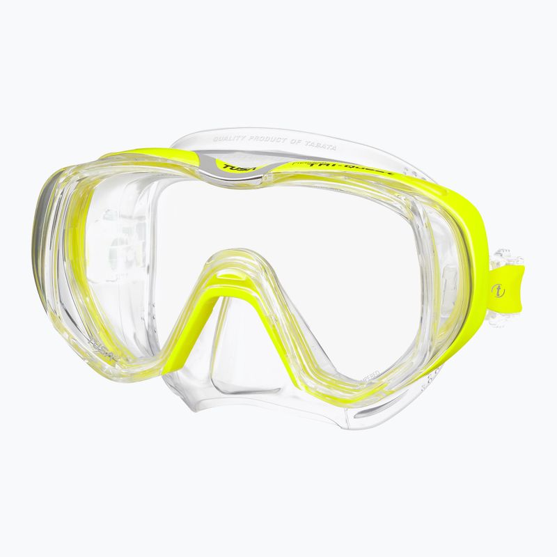 TUSA Tri-Quest Fd nardymo kaukė geltona skaidri M-3001