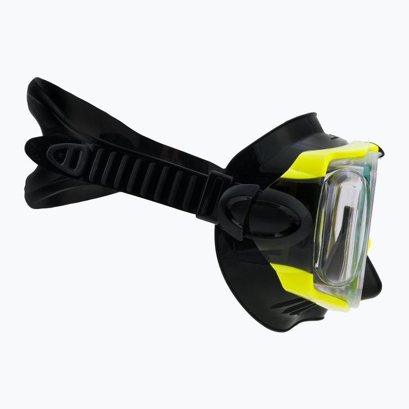 TUSA Sportmask nardymo kaukė juoda ir geltona UM-31QB FY 3