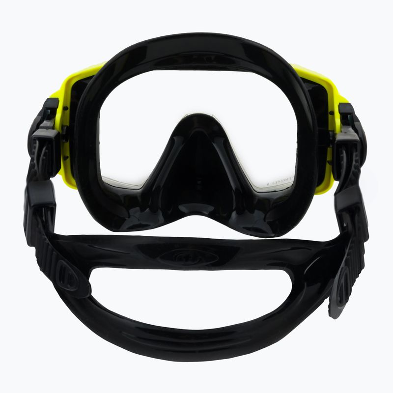 TUSA Sportmask nardymo kaukė juoda ir geltona UM-31QB FY 5