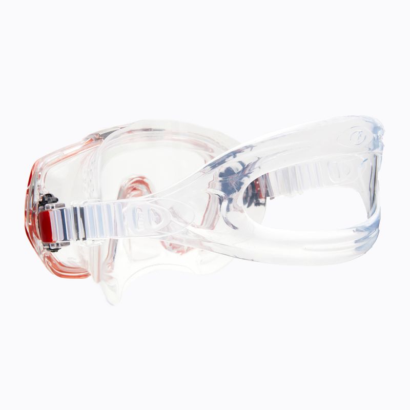 TUSA Freedom Elite oranžinės ir skaidrios spalvos nardymo kaukė M-1003 4