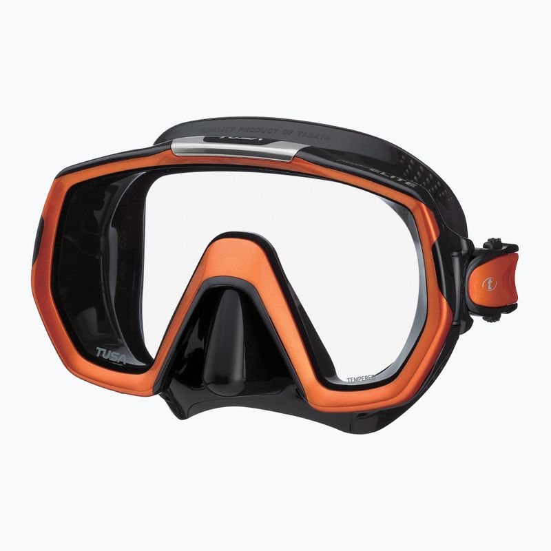TUSA Freedom Elite nardymo kaukė juoda-oranžinė M1003QB EO 4