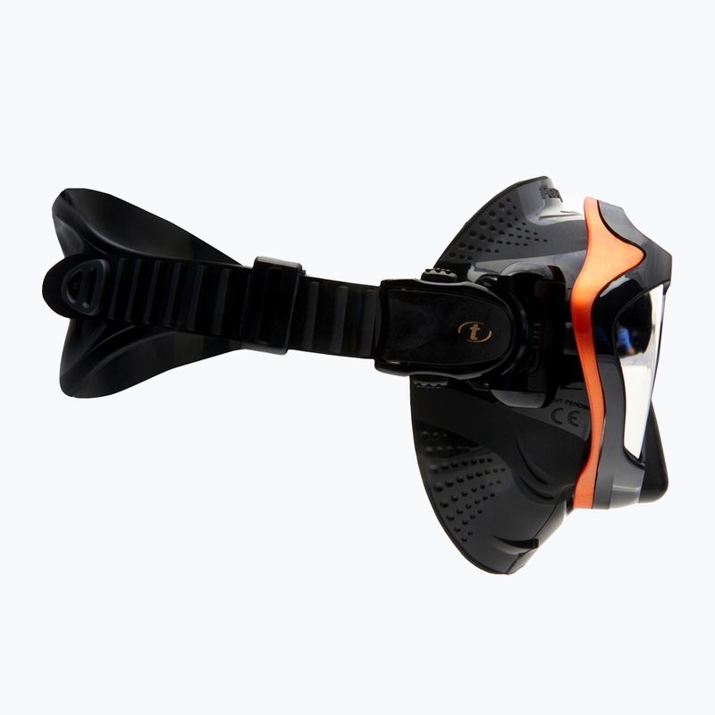 TUSA Paragon S kaukė nardymo kaukė juoda ir oranžinė M-1007 3