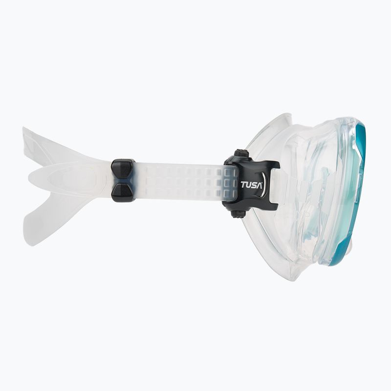 Paviršinio nardymo kaukė TUSA Ino turkio spalvos 3