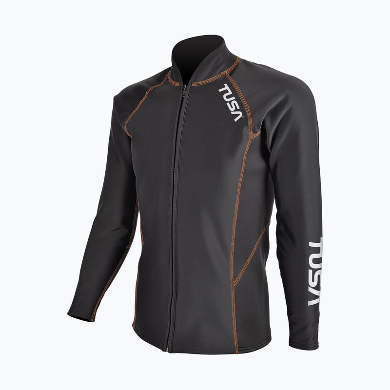 Vyriški plaukimo marškinėliai ilgomis rankovėmis TUSA Rashguard Thermal black